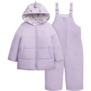 Girls' Toddler Heavyweight 2-Piece Skisuit Snowsuit
